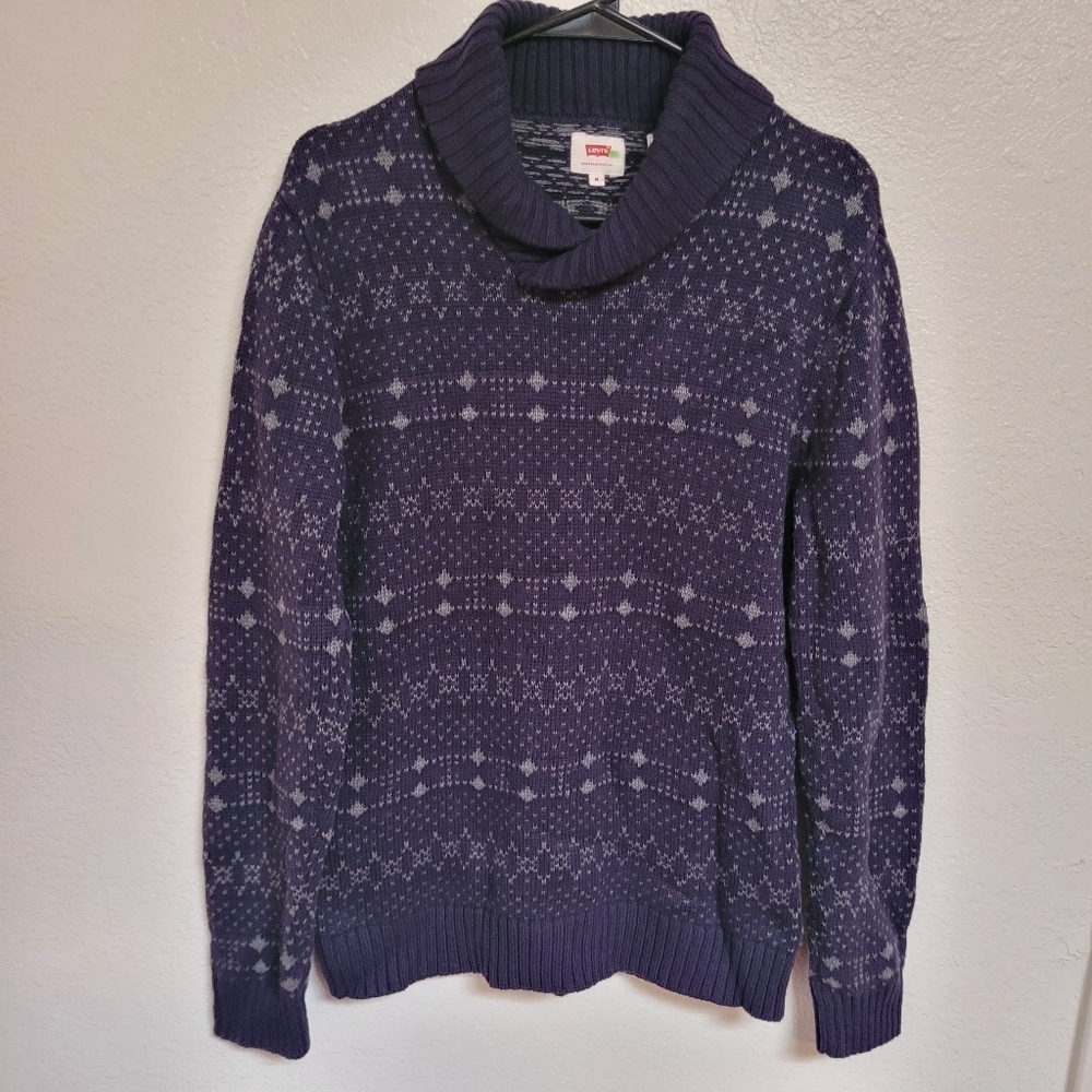 Levi's Blue Patterned Sweater